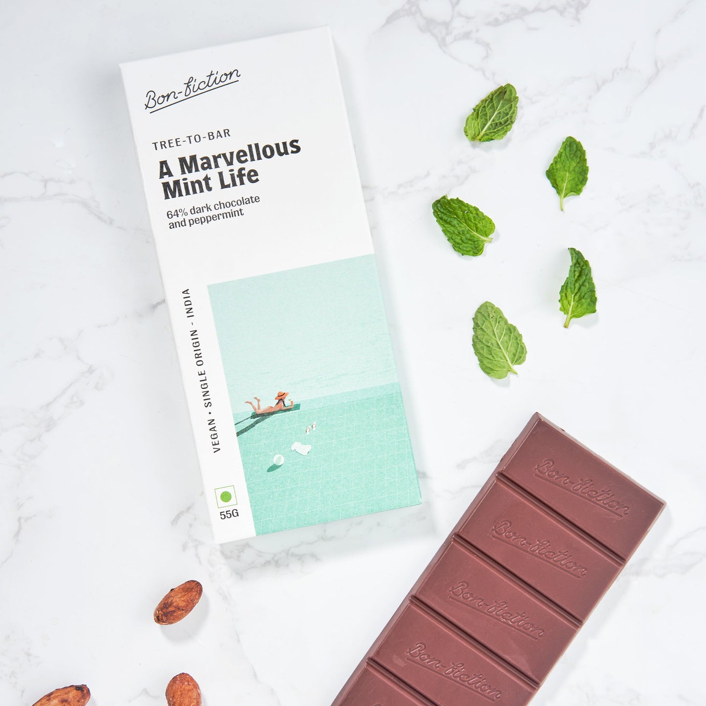 A Marvellous  Mint Life - 64% Dark  Peppermint Chocolate