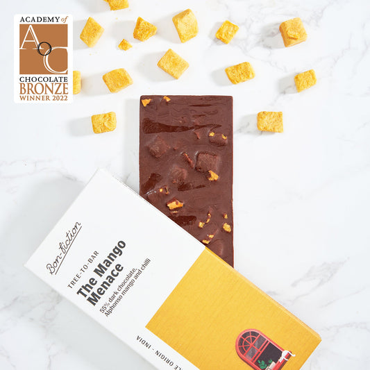 The Mango Menace - 55% Dark Alphonso Mango Chilli Chocolate